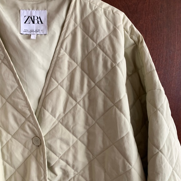 Zara Quilted Jacket cream - Picture 3 of 5